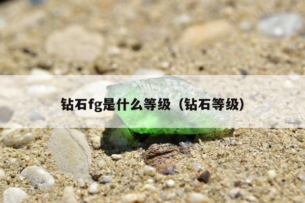 钻石fg是什么等级（钻石等级）