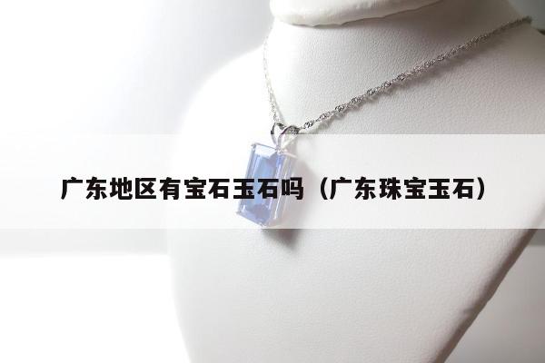 广东地区有宝石玉石吗（广东珠宝玉石）