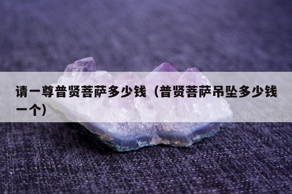 请一尊普贤菩萨多少钱（普贤菩萨吊坠多少钱一个）
