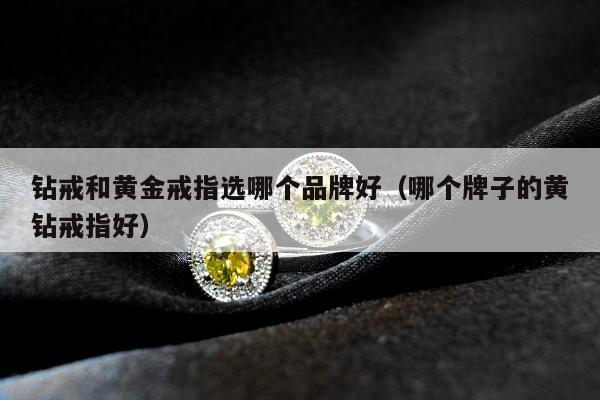 钻戒和黄金戒指选哪个品牌好（哪个牌子的黄钻戒指好）