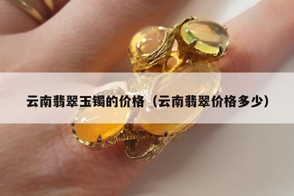 云南翡翠玉镯的价格（云南翡翠价格多少）