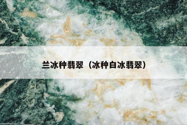 兰冰种翡翠（冰种白冰翡翠）