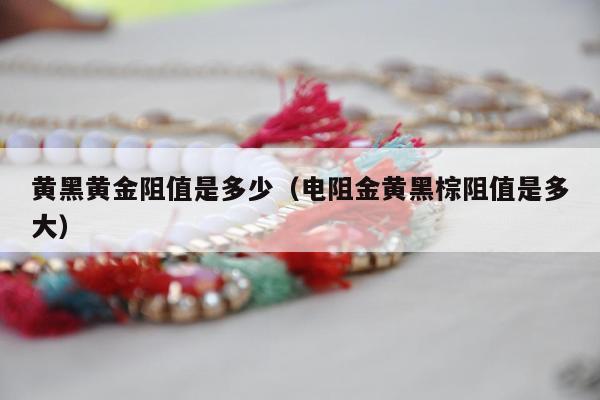 黄黑黄金阻值是多少（电阻金黄黑棕阻值是多大）