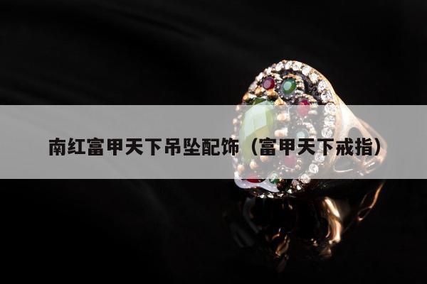 南红富甲天下吊坠配饰（富甲天下戒指）
