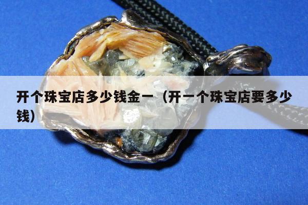 开个珠宝店多少钱金一（开一个珠宝店要多少钱）