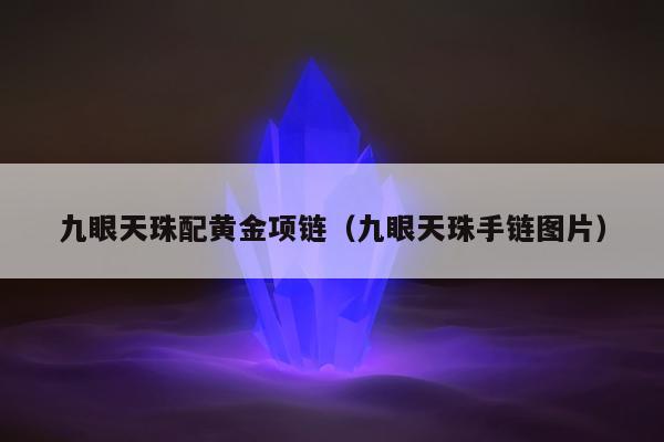九眼天珠配黄金项链（九眼天珠手链图片）