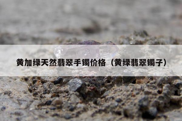 黄加绿天然翡翠手镯价格（黄绿翡翠镯子）