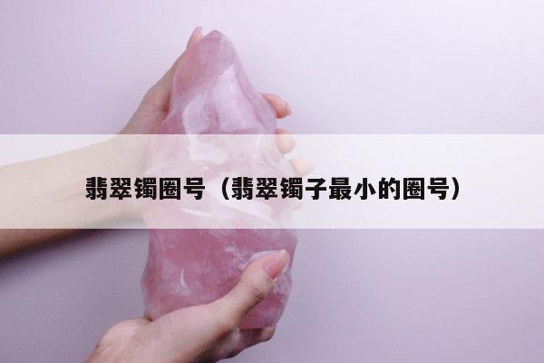 翡翠镯圈号（翡翠镯子最小的圈号）