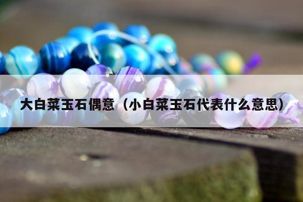 大白菜玉石偶意（小白菜玉石代表什么意思）