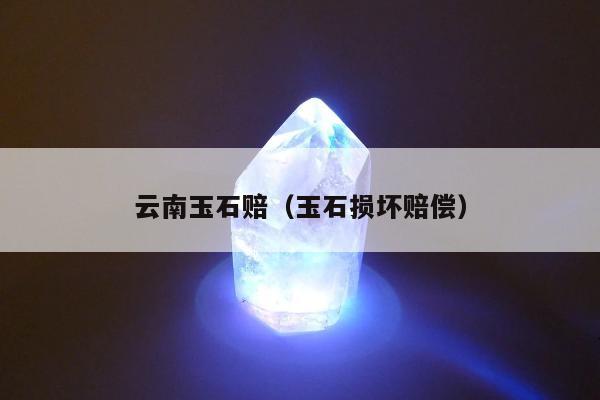 云南玉石赔（玉石损坏赔偿）