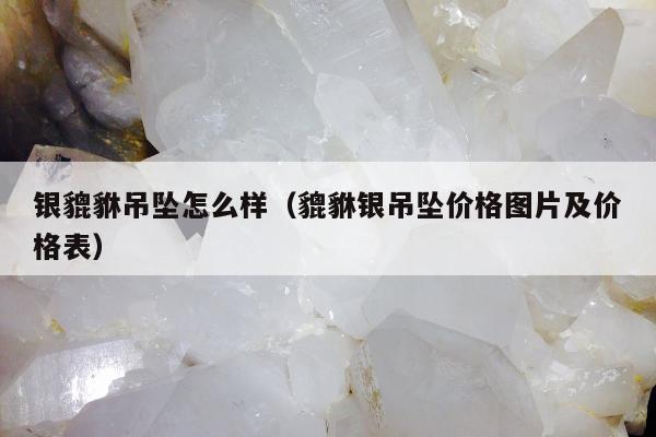银貔貅吊坠怎么样（貔貅银吊坠价格图片及价格表）