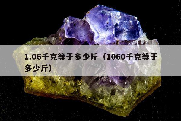 .06千克等于多少斤（1060千克等于多少斤）"
