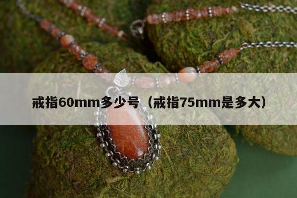 戒指60mm多少号（戒指75mm是多大）