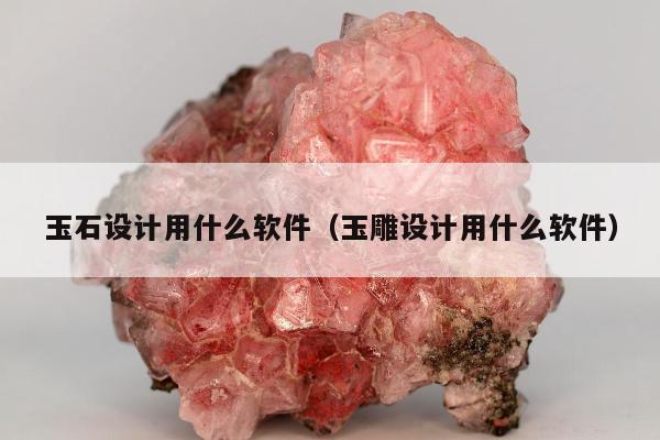 玉石设计用什么软件（玉雕设计用什么软件）