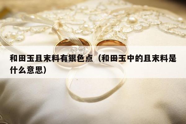 和田玉且末料有银色点（和田玉中的且末料是什么意思）