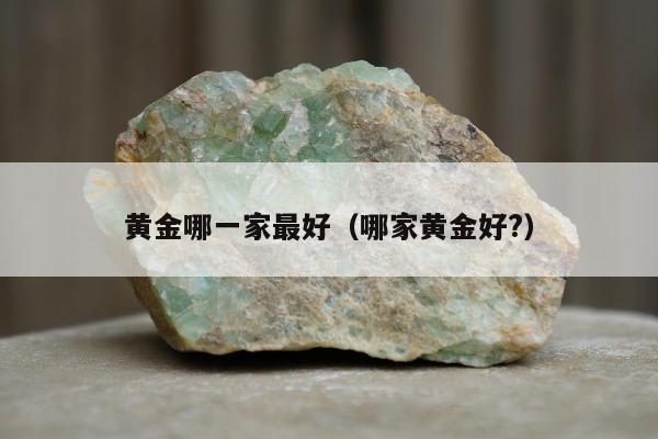 黄金哪一家最好（哪家黄金好?）