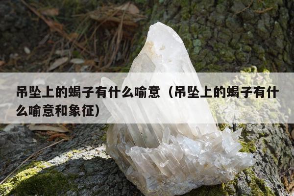 吊坠上的蝎子有什么喻意（吊坠上的蝎子有什么喻意和象征）