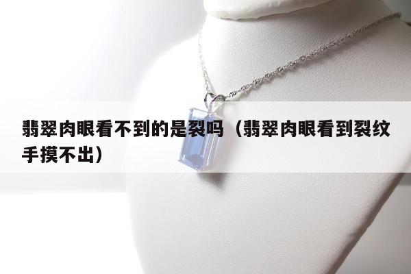 翡翠肉眼看不到的是裂吗（翡翠肉眼看到裂纹手摸不出）