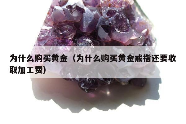为什么购买黄金（为什么购买黄金戒指还要收取加工费）