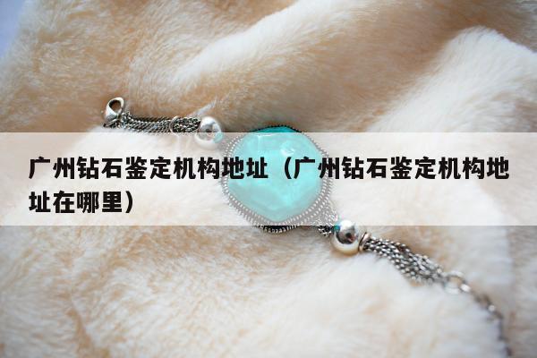 广州钻石鉴定机构地址（广州钻石鉴定机构地址在哪里）