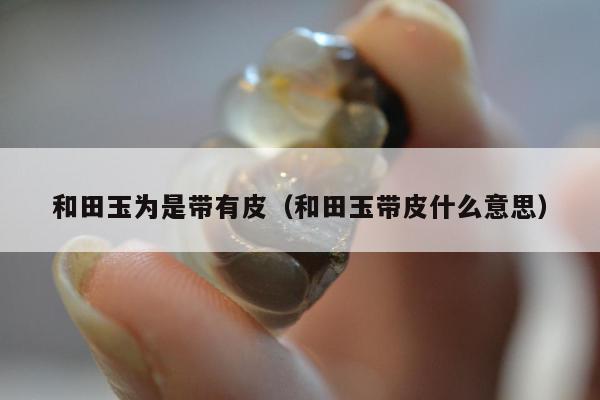 和田玉为是带有皮（和田玉带皮什么意思）