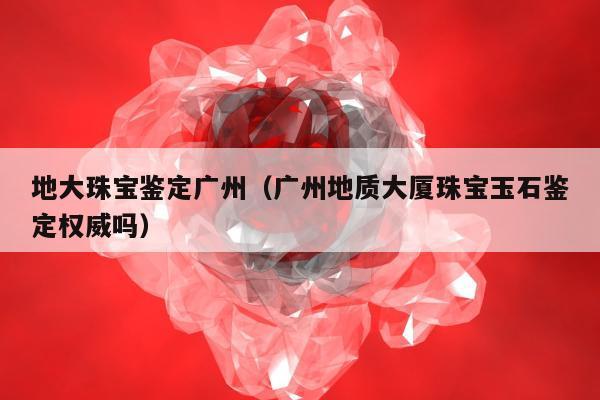 地大珠宝鉴定广州（广州地质大厦珠宝玉石鉴定权威吗）