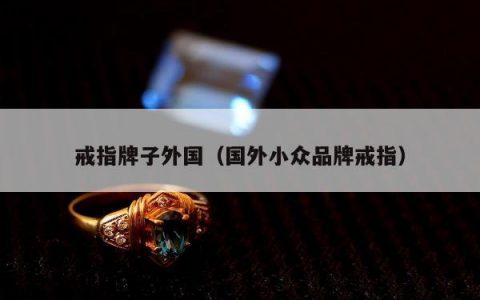 戒指牌子外国（国外小众品牌戒指）