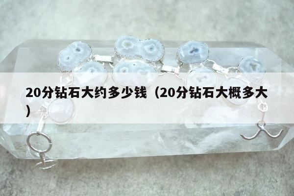 0分钻石大约多少钱（20分钻石大概多大）"