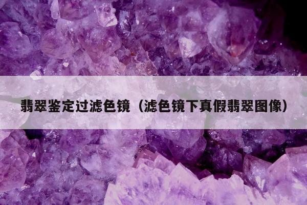 翡翠鉴定过滤色镜（滤色镜下真假翡翠图像）