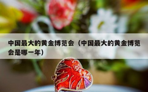中国最大的黄金博览会（中国最大的黄金博览会是哪一年）