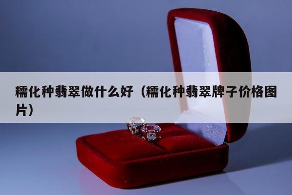 糯化种翡翠做什么好（糯化种翡翠牌子价格图片）