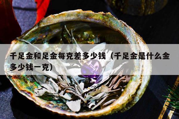 千足金和足金每克差多少钱（千足金是什么金多少钱一克）