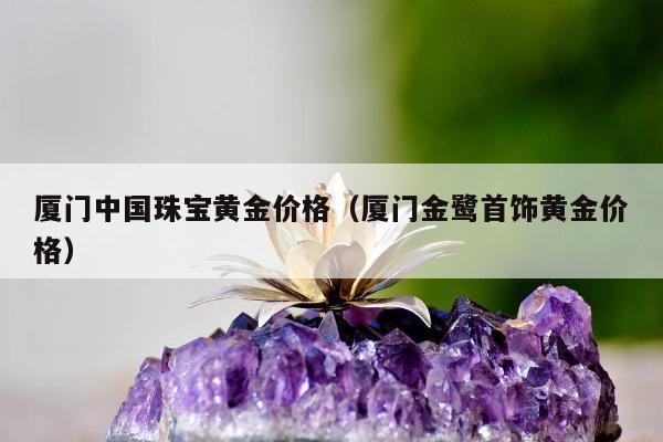 厦门中国珠宝黄金价格（厦门金鹭首饰黄金价格）
