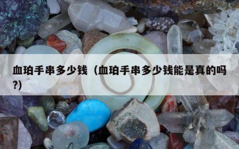 血珀手串多少钱（血珀手串多少钱能是真的吗?）