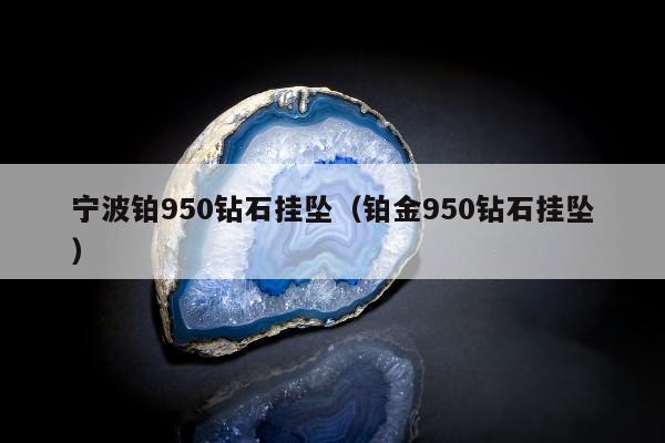 宁波铂950钻石挂坠（铂金950钻石挂坠）
