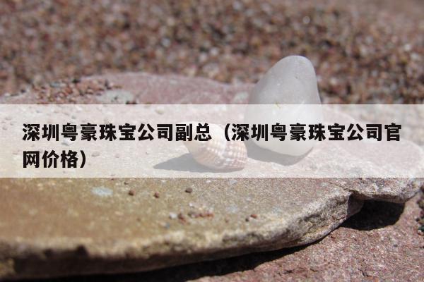 深圳粤豪珠宝公司副总（深圳粤豪珠宝公司官网价格）