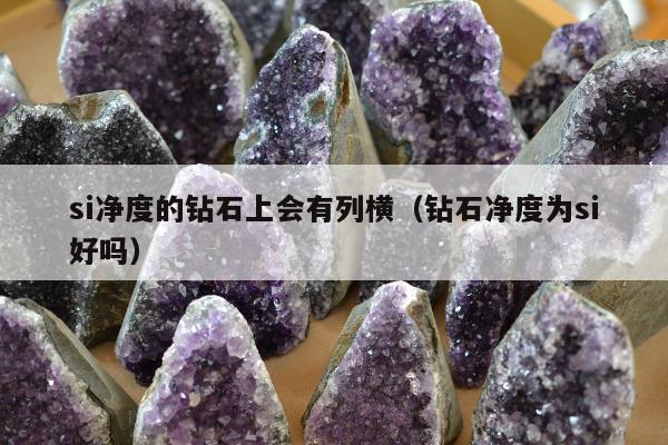 si净度的钻石上会有列横（钻石净度为si好吗）