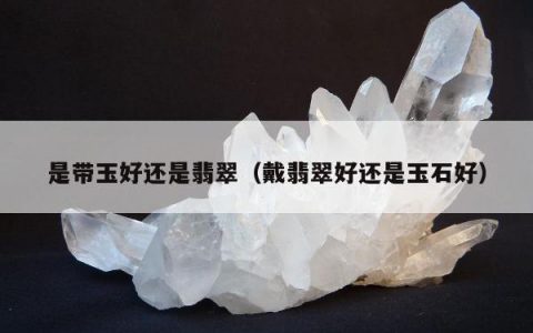 是带玉好还是翡翠（戴翡翠好还是玉石好）