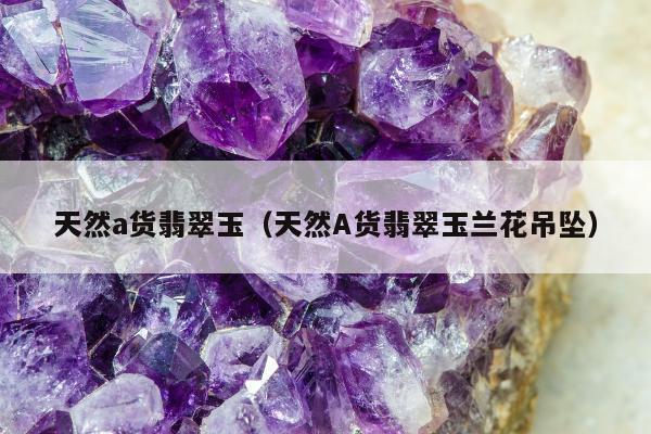 天然a货翡翠玉（天然A货翡翠玉兰花吊坠）