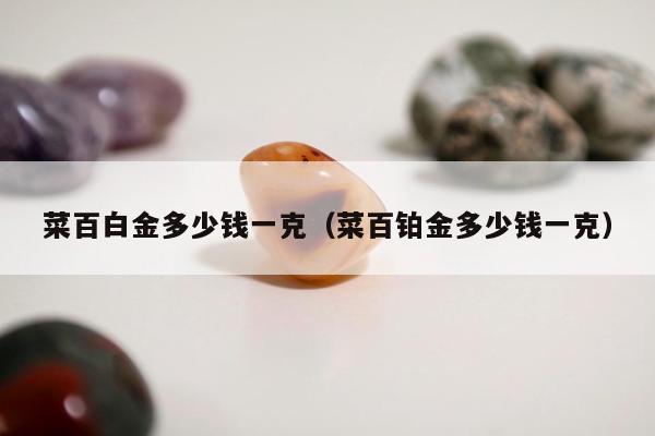 菜百白金多少钱一克（菜百铂金多少钱一克）