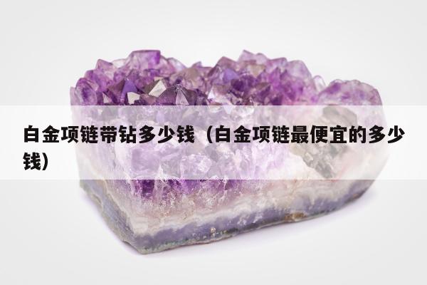 白金项链带钻多少钱（白金项链最便宜的多少钱）