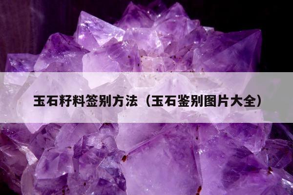 玉石籽料签别方法（玉石鉴别图片大全）