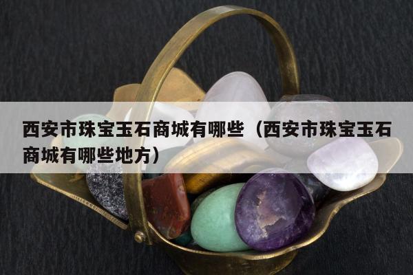 西安市珠宝玉石商城有哪些（西安市珠宝玉石商城有哪些地方）