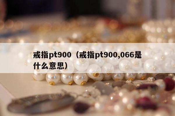 戒指pt900（戒指pt900,066是什么意思）
