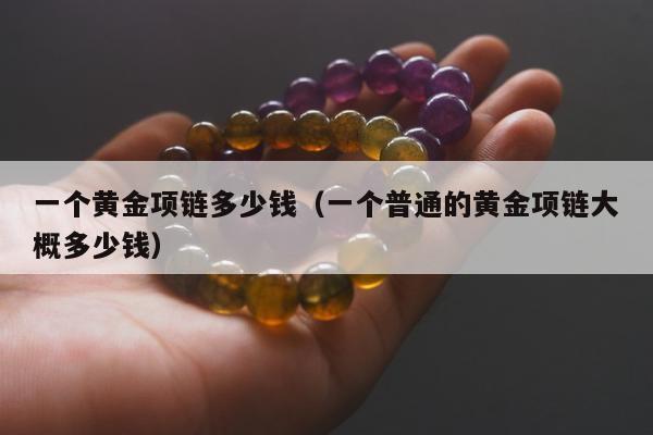 一个黄金项链多少钱（一个普通的黄金项链大概多少钱）