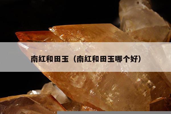 南红和田玉（南红和田玉哪个好）