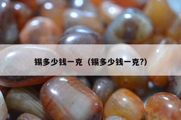 锡多少钱一克（锡多少钱一克?）