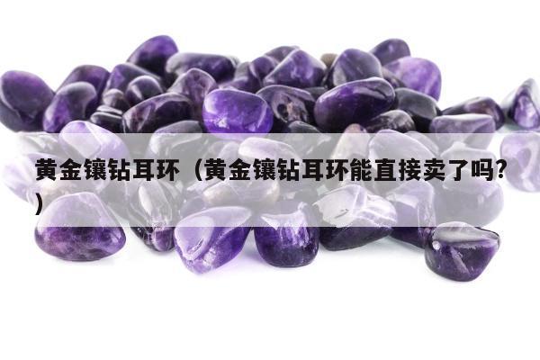 黄金镶钻耳环（黄金镶钻耳环能直接卖了吗?）