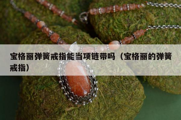 宝格丽弹簧戒指能当项链带吗（宝格丽的弹簧戒指）