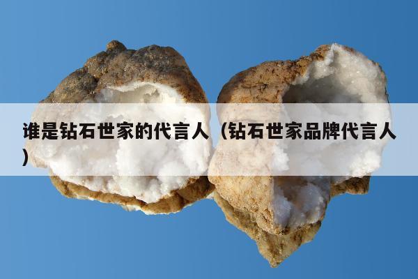谁是钻石世家的代言人（钻石世家品牌代言人）